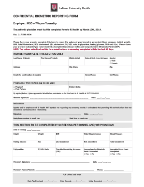 Biometric Form PDF