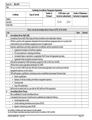 Camo Audit Checklist  Form