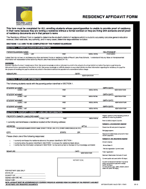 Residency Form