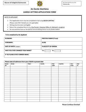 Vetting Form