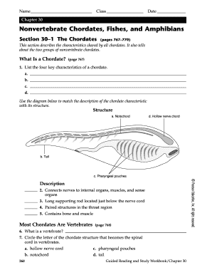 Chapter 30 Fishes and Amphibians Worksheet Answers  Form