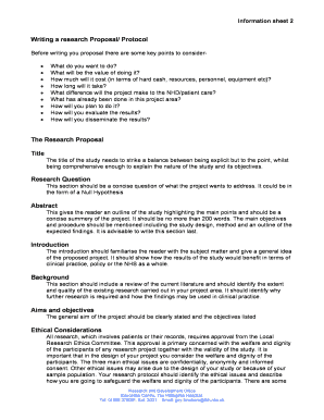 Writing Research Proposal  Form