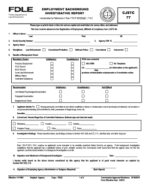 Fdle Form 77