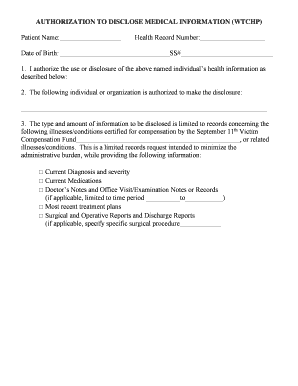 Certification of Medical Records  Form