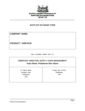 Ba Phalaborwa Municipality Application Form