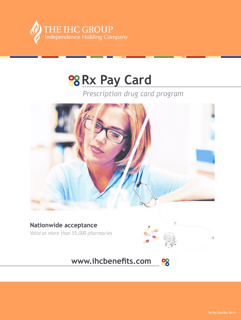 Get and Sign Rx Pay Card Brochure  IHC Health Solutions  Form