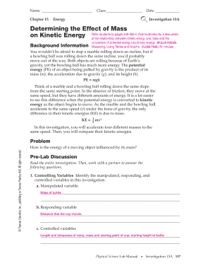 Chapter 15 Energy Answer Key  Form