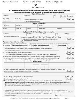 Emblemhealth Prior Authorization Form PDF