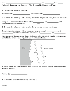 Air Cools Due to and Warms Due to  Form