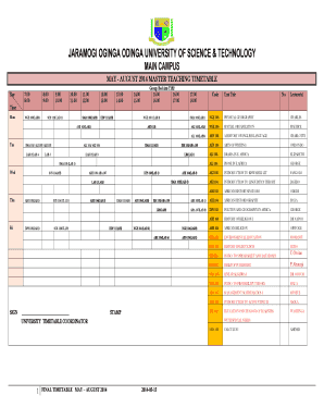 Jooust Student Portal  Form