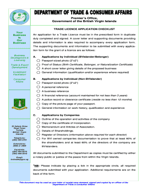 Trade License Application Form