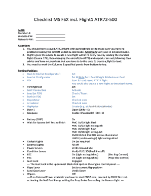 Atr Checklist  Form