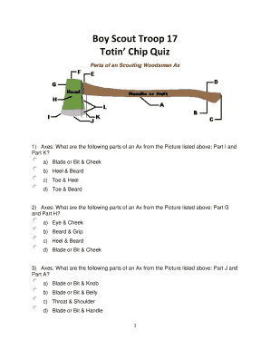 Boy Scout Troop 17 Totin39 Chip Quiz Boy Scout Troop 17 Roanoke Troop17roanoke  Form