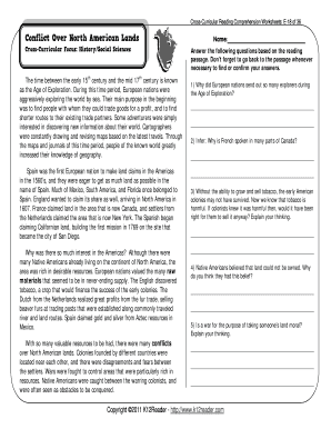 5th Grade Reading Passages PDF  Form