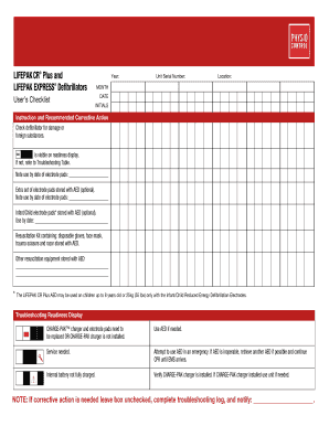 Defib Checklist  Form