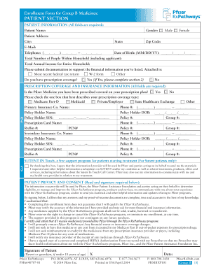 Pfizer Rxpathways Application Form