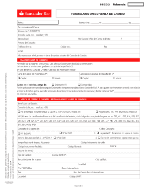 Formularios Santander Rio