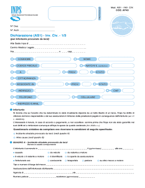 Modello As1 Esempio Compilazione  Form