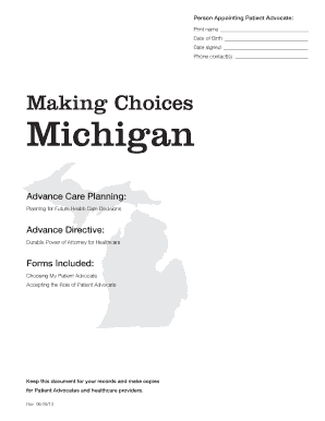 Making Choices Michigan  Form