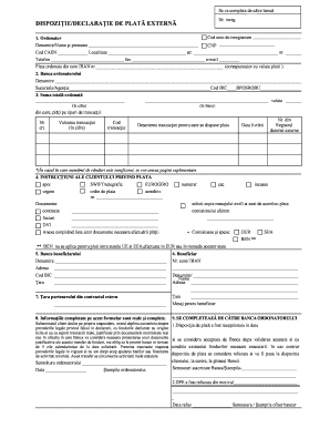 Dispozitie De Plata PDF  Form