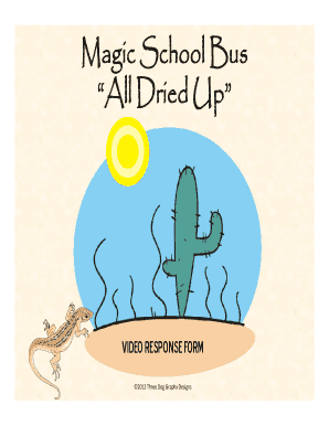 Magic School Bus All Dried Up Worksheet PDF  Form