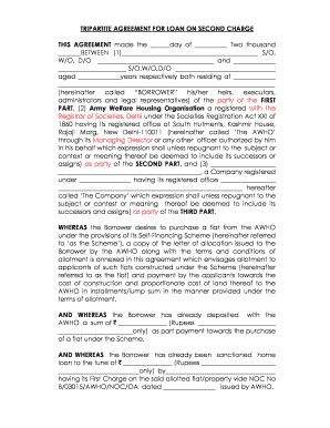 Tripartite Agreement  Form