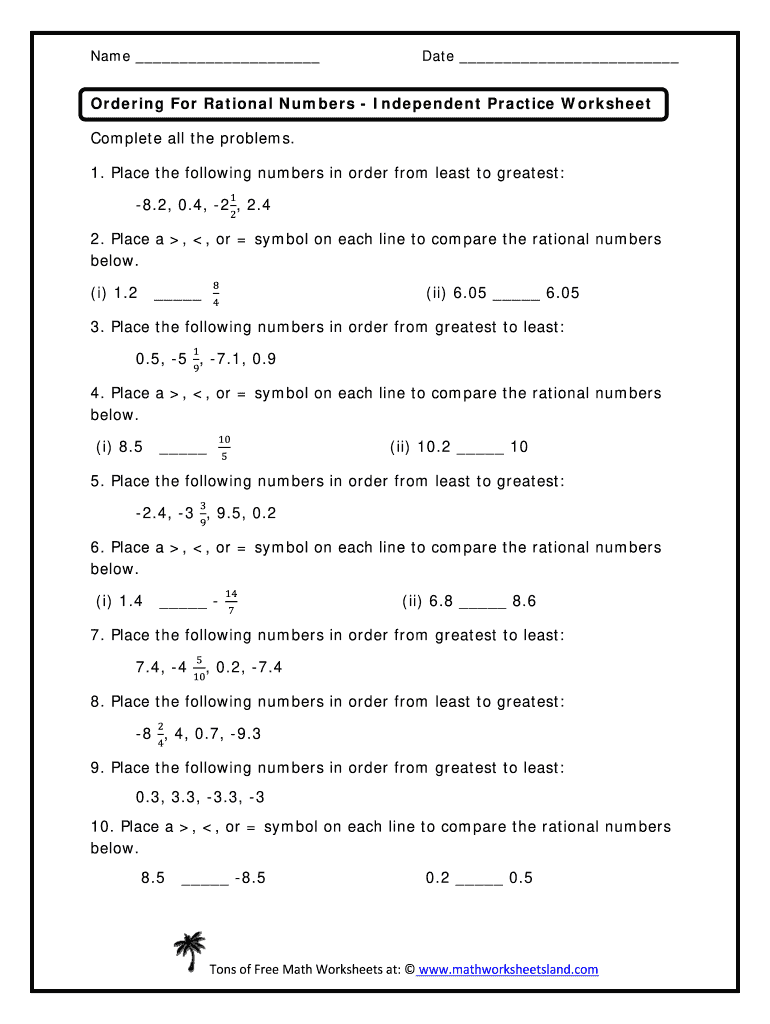 comparing-and-ordering-rational-numbers-worksheet-answer-key-pdf-form-fill-out-and-sign