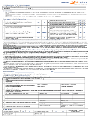 Fatca Form Mashreq