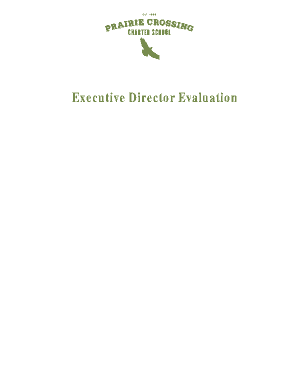 Executive Director Evaluation Prairie Crossing Charter School Prairiecrossingcharterschool  Form