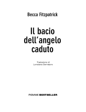 Il Bacio Dell&#039;angelo Caduto PDF  Form