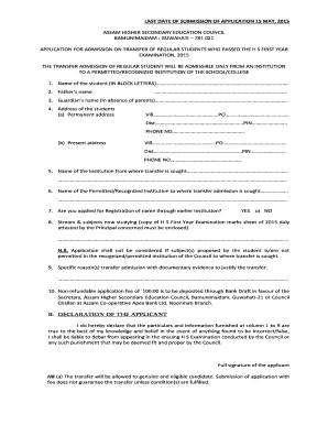 Ahsec Registration Form PDF