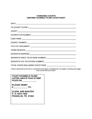 Williamson County Tn Court Clerk  Form