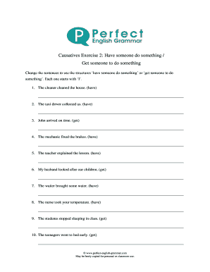 Have Someone Do Something Exercises PDF  Form