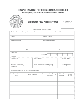 Sirsyed University  Form