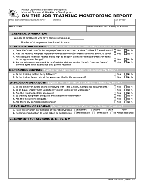 Ojt Monitoring System PDF  Form