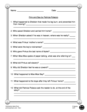 Pink and Say PDF  Form