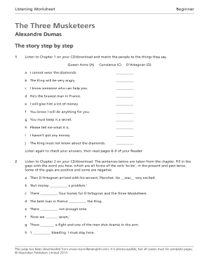 The Three Musketeers Macmillan Readers PDF  Form