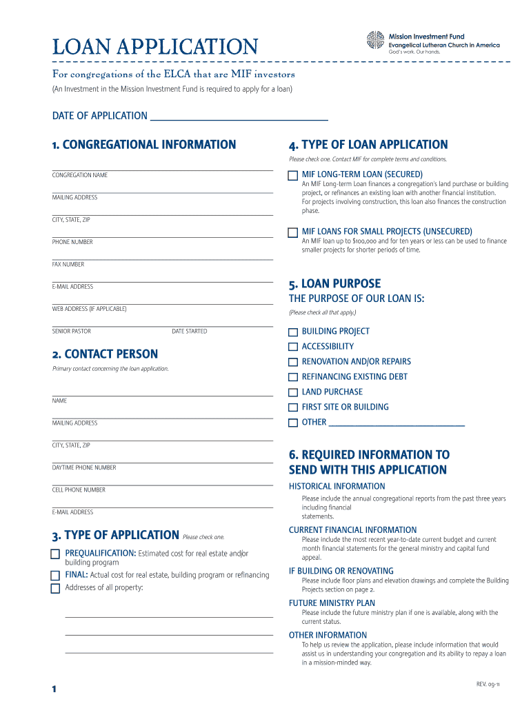 Elca Sample Prospectus Form