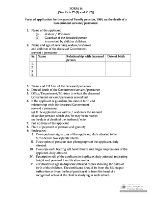 Form 14 See Rule 77 3 and 81 2