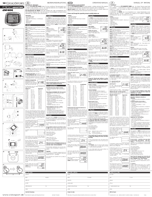 Ciclo Master Fahrradcomputer Cm 404  Form