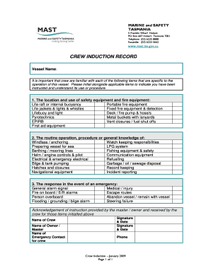 Mast Hobart  Form