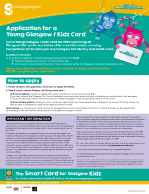 Kidz Card Application Form