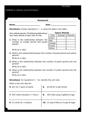 Mathematics Success Grade 6 Answer Key  Form