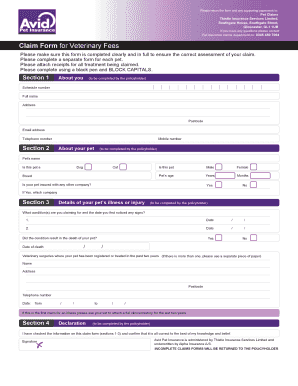 Petguard Claim Form