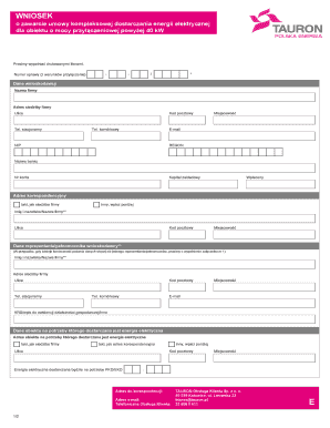 Tauron Umowa  Form