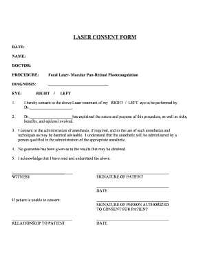 Minor Procedure Consent Form