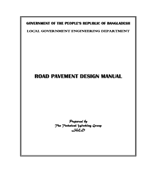 Lged Road Design Manual  Form