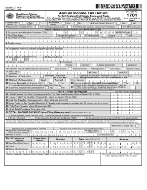 Bir Form 1701a Editable