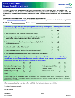 Go Ready Form Form 1250