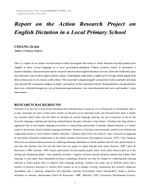 English Dictation  Form